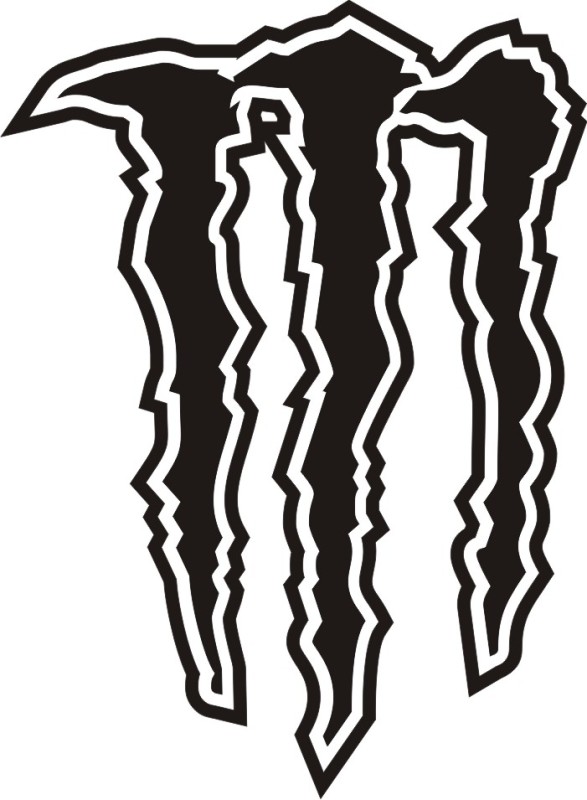MONSTER LOGO 8 inches high and 6 inches wide